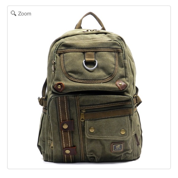 military canvas backpack